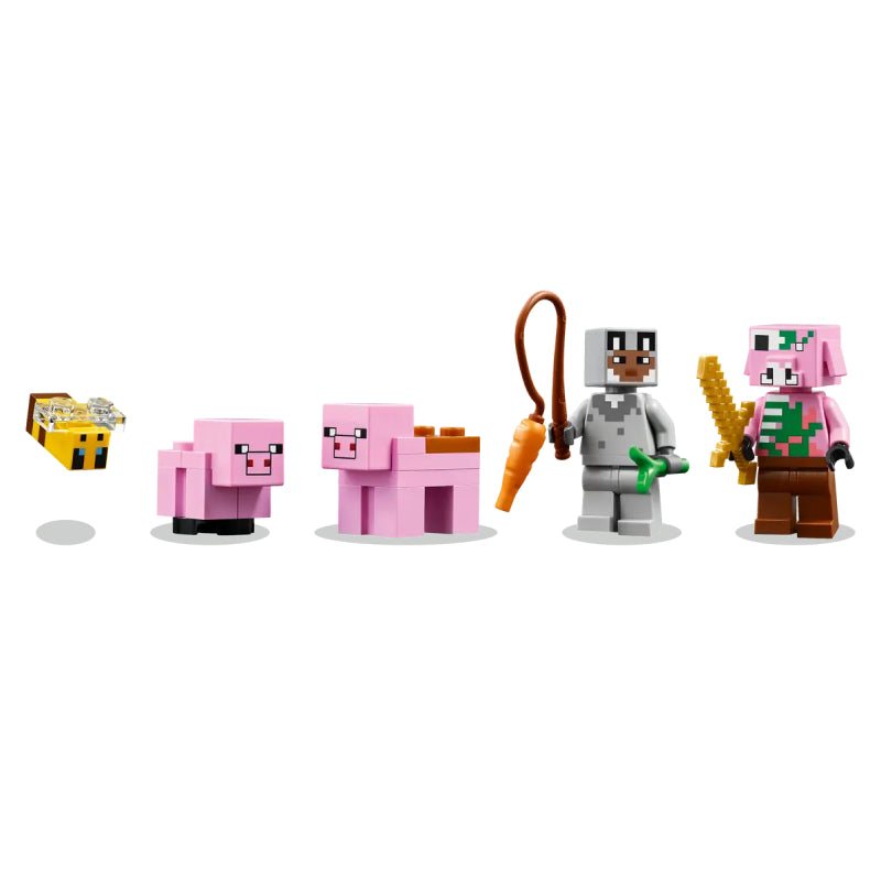 LEGO Minecraft The Baby Pig House Building Toy Set (238-Pieces)