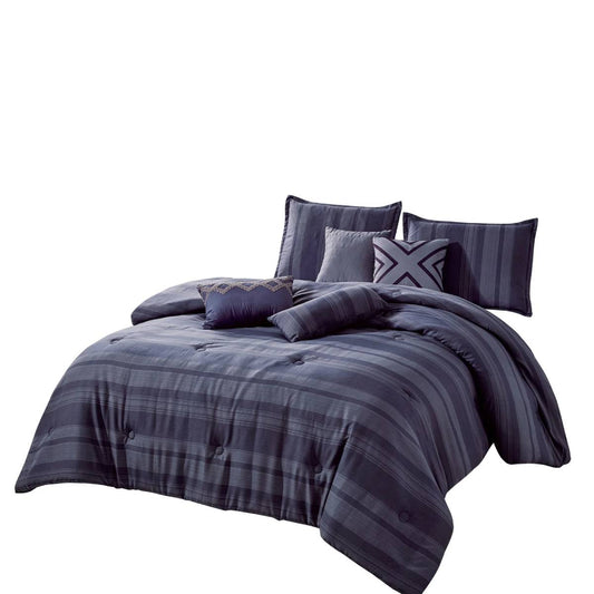 ESCA Trading Lolly King Size Comforter Set (7- Pieces) - Purple