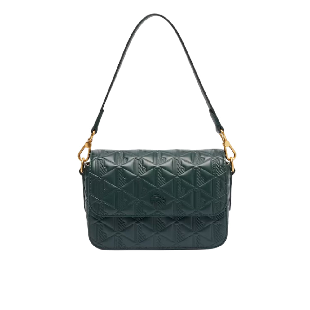 Lacoste Maheki Embossed Shoulder Bag - Green