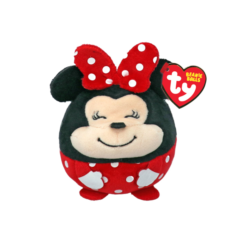 Ty Disney 4" Minnie Mouse Puffie Toy - Red/Black