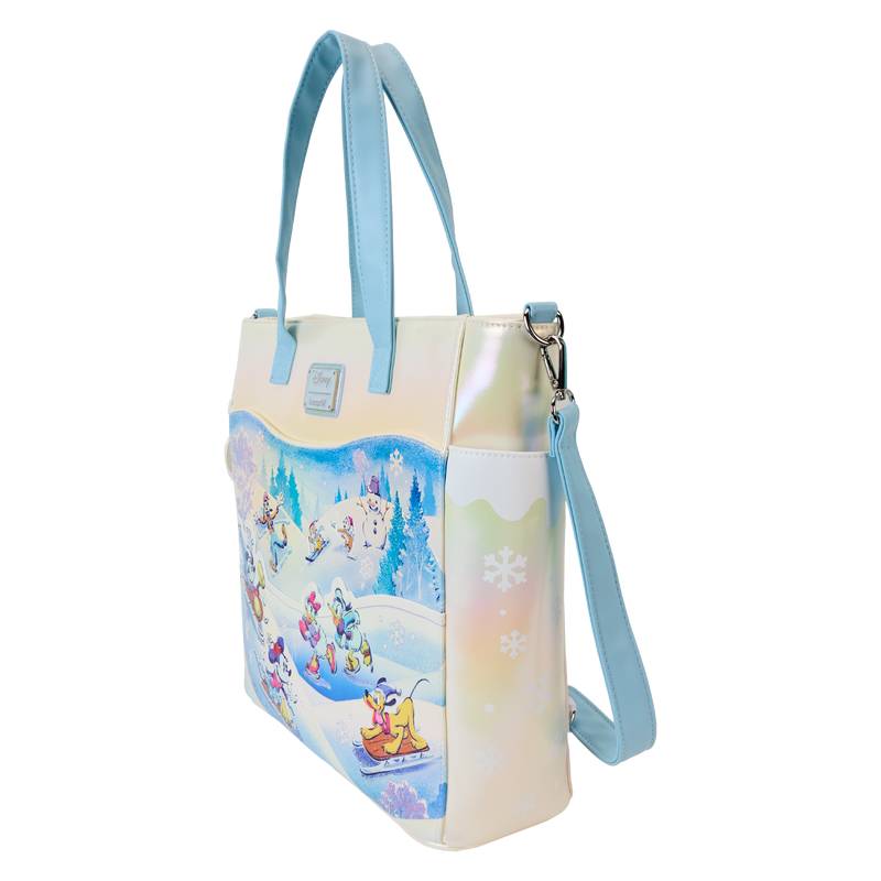 Loungefly Mickey And Friends Winter Wonderland Backpack And Tote Bag - Multicolor