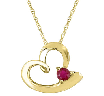 Heart Necklace in 10K Gold