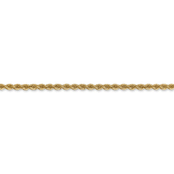 10K 20" Hollow Cashmere Rope Chain 4MM