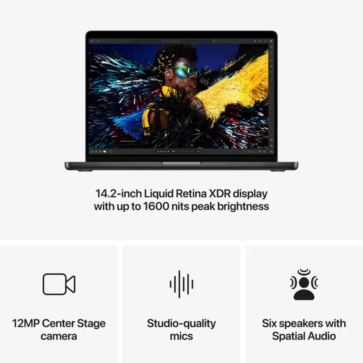 Apple MW2U3LL/A 14" MacBook Pro - Apple M4 10-Core with 16GB Memory - 512GB SSD - Space Black