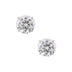 Crislu 6.00 CTTW Cubic Zirconia Round Stud Earrings - Silver - Curacao