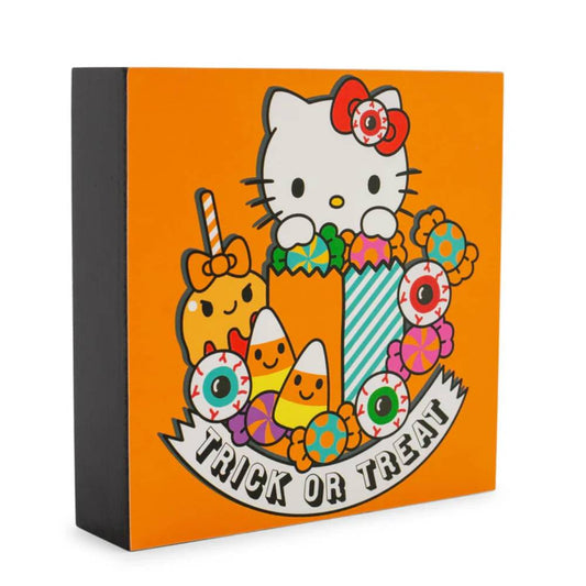 Sanrio Hello Kitty Trick Or Treat Wooden Box - Multicolor