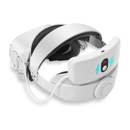 eco4life SonicGrace 5300mAh Battery Pack Head Strap Compatible with Quest 2 Accessories