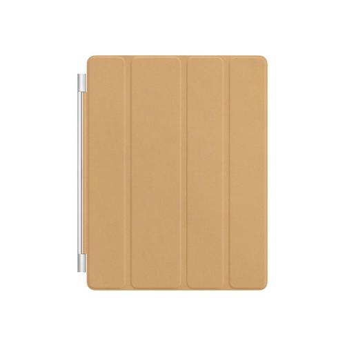 Funda de cuero inteligente para iPad 2/3/4 de Apple, color tostado