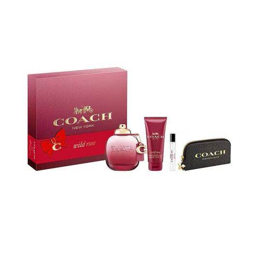 Coach Wild Rose (4-Piece) Eau de Parfum Gift Set