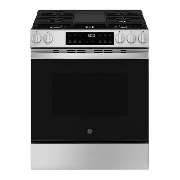 GE GGS500SVSS 5.3 cu. ft. Slide-In Gas Range with 5 Sealed Burners - Stainless Steel