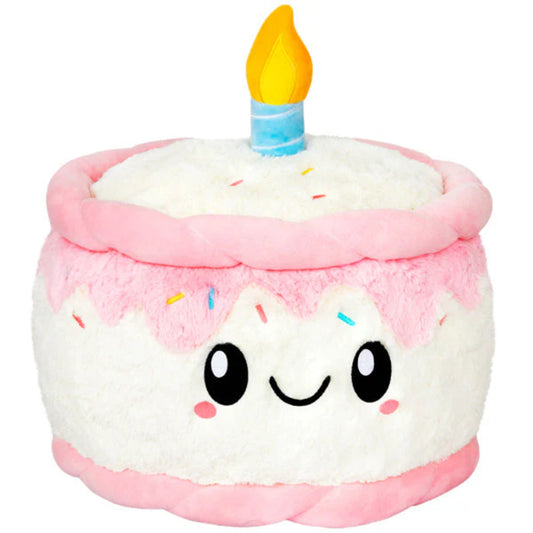 Squishable Comfort Food Happy Birthday Cake 16" Plush Toy - Pink/White