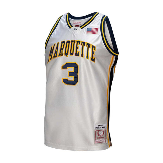 Mitchell and Ness Marquette Golden Eagles College Vault 2002/03 Large Authentic Jersey - White