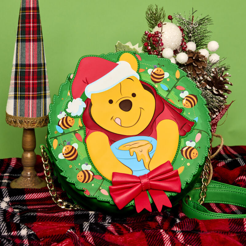 Loungefly Disney Winnie The Pooh Stuck Wreath Glow Crossbody Bag - Multicolor