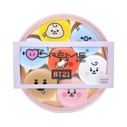 The Creme Shop BT21 Baby Macaron Lip Balm ( 7 Pieces) Set