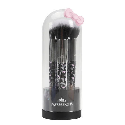 Impressions Vanity Hello Kitty "The Favorites" Bell Jar 6-PC Brush Gift Set - Black