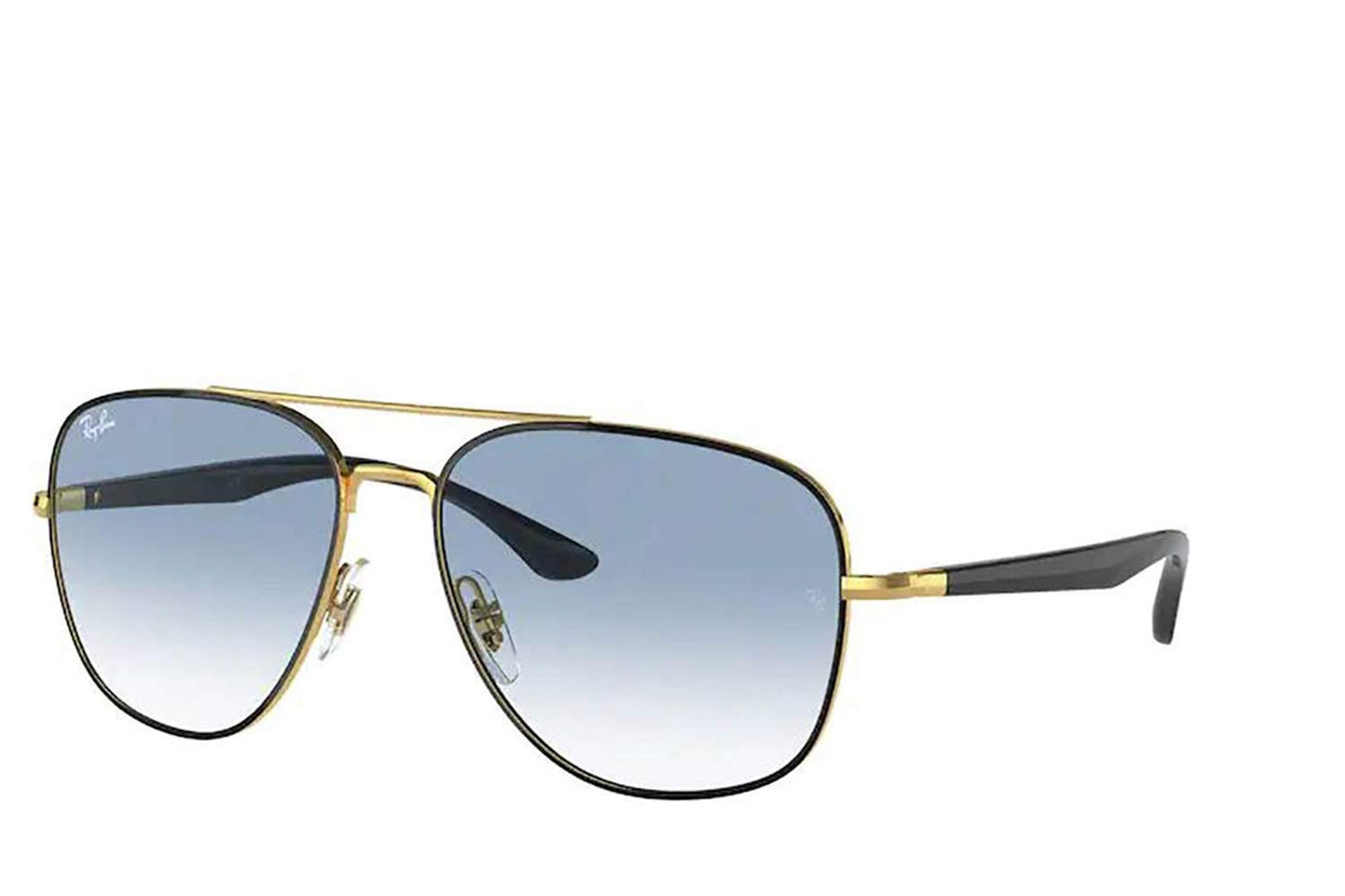 Ray Ban Black on Arista Clear Gradient Blue Sunglasses