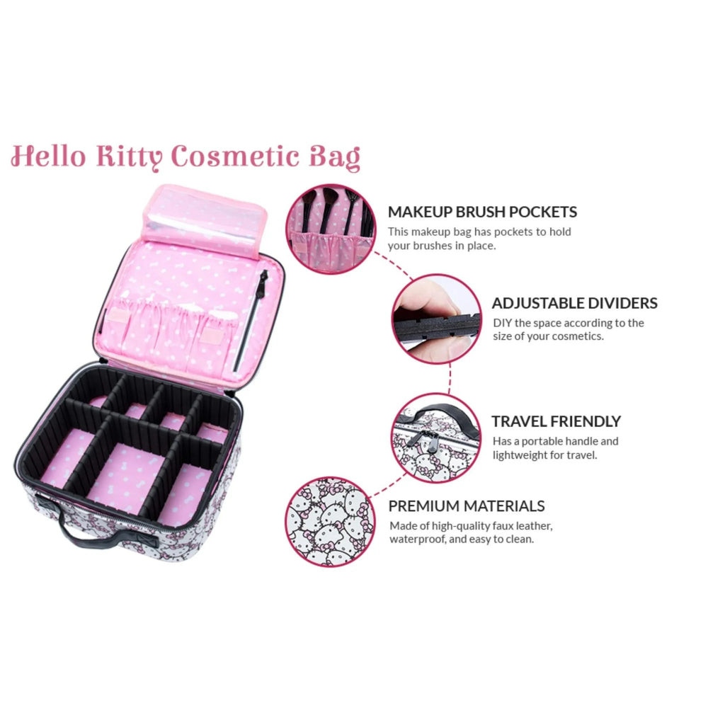 Impressions Vanity Hello Kitty Cosmetic Bag - White/Pink