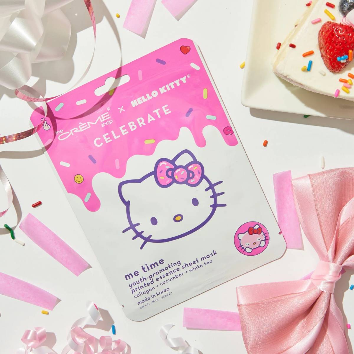 The Crème Shop x Hello Kitty Me Time! Youth-Promoting Sheet Mask