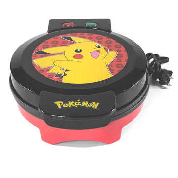 Uncanny Brands WM1/POK/PIK Pokémon Pikachu Waffle Maker - Black/Red