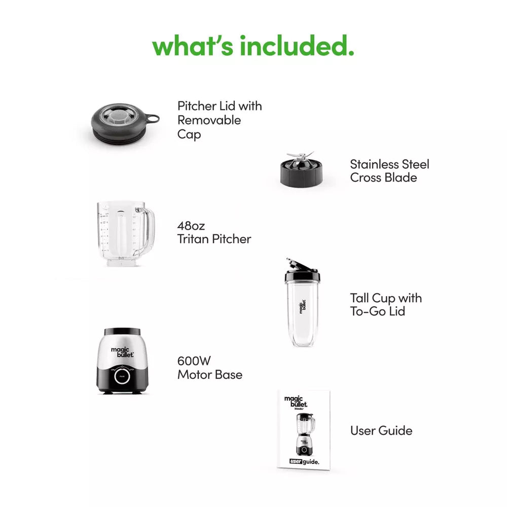 Magic Bullet MBF50200 2-Speed Countertop Blender Set