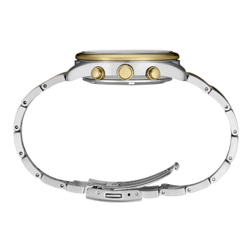 Seiko Essentials Men's 41.5mm Two-Tone Bracelet Watch - Black Dial