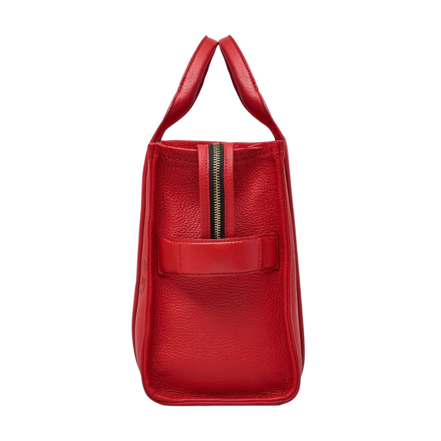 Marc Jacobs The Leather Medium Tote Bag - True Red