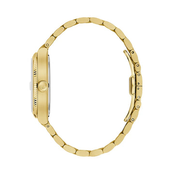 Bulova Super Seville Unisex 38mm Gold-Tone Bracelet Watch - Silver-Tone Dial