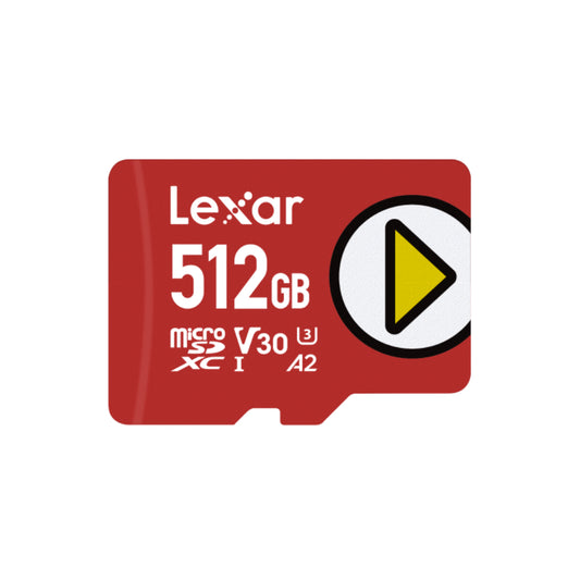 Lexar LMSPLAY 512GB PLAY UHS-I MicroSDXC Memory Card - Red