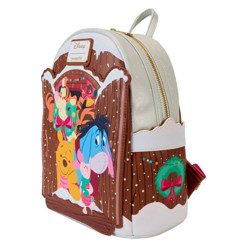 Loungefly Winnie The Pooh And Friends Christmas Greetings Light Up Mini Backpack - Multicolor