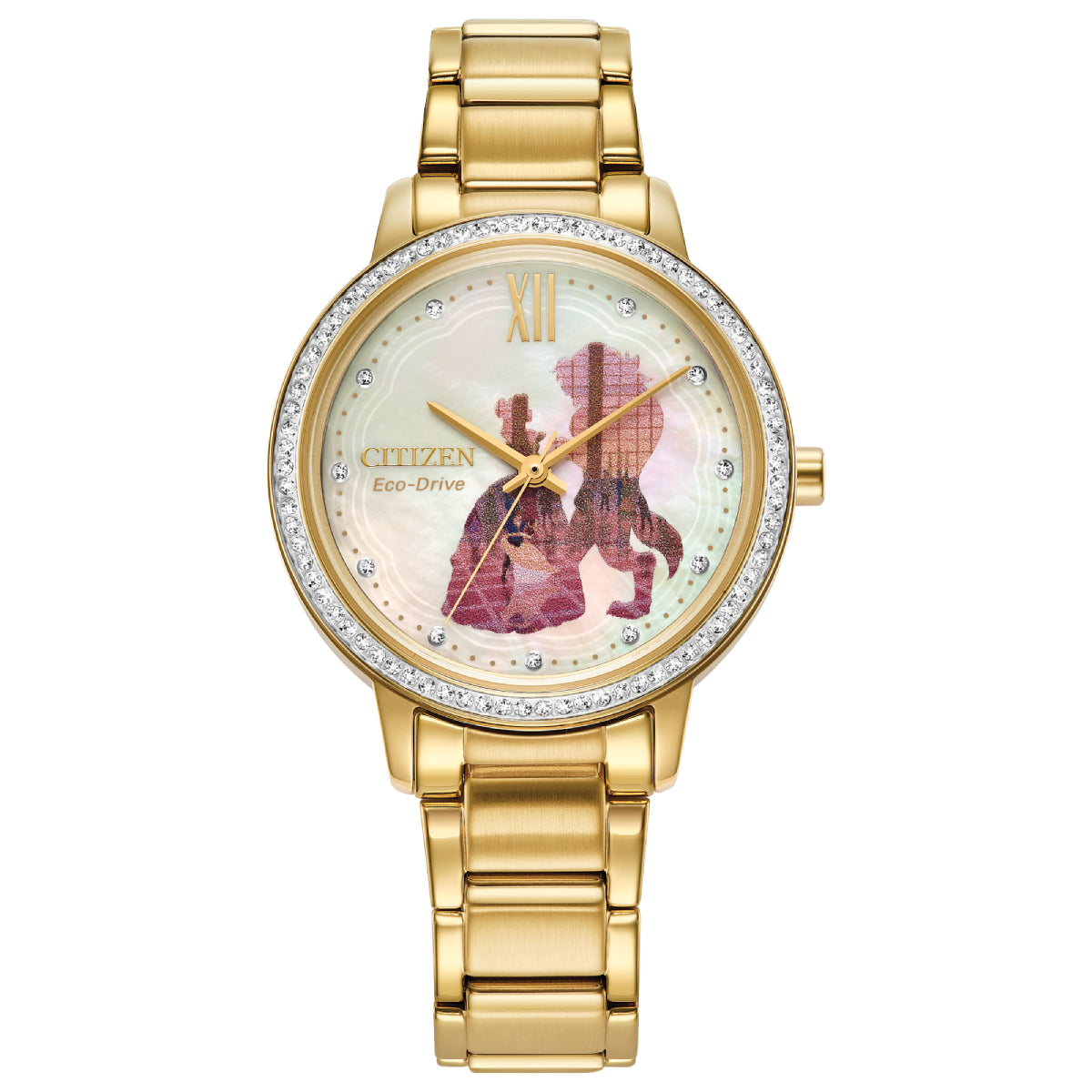 夢　1016 Citizen Disney Belle and Beast 36mm Women's Watch, Gold– Curacao