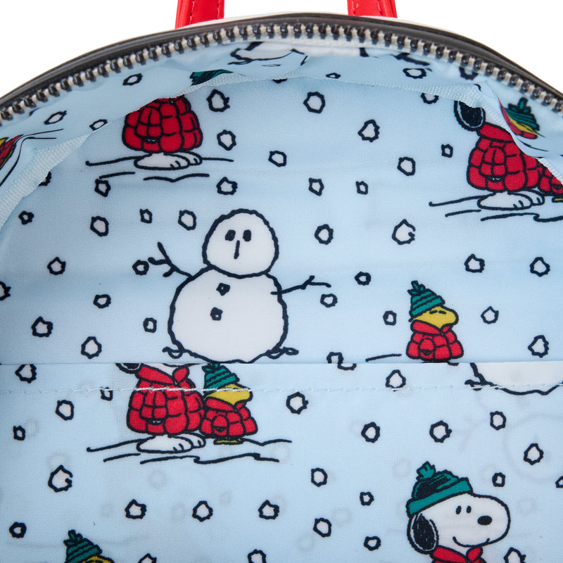 Loungefly Peanuts Snoopy Snow Day Mini Backpack - Multicolor