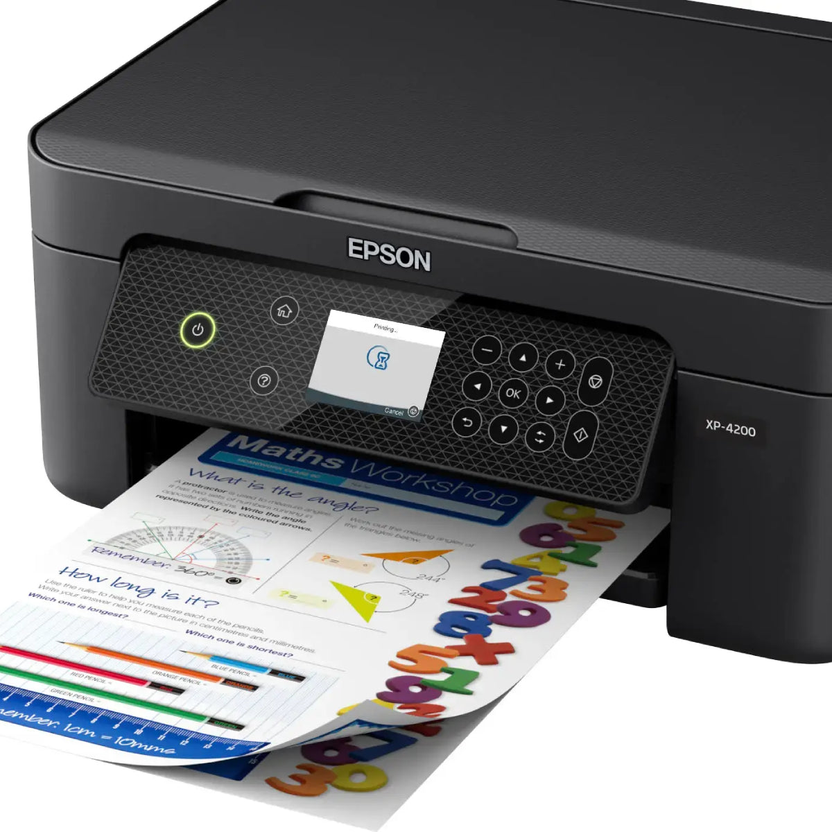 Epson Expression Home XP-4200 Wireless Color Inkjet All-in-One Printer with Scan and Copy - Black