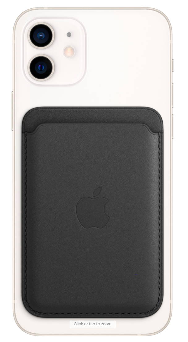 Apple - iPhone Leather Wallet with MagSafe - Black