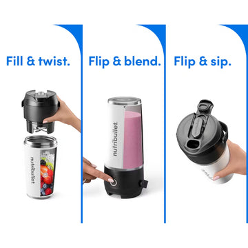 Nutribullet NBPB50350AW Flip Insulated Portable Blender - White