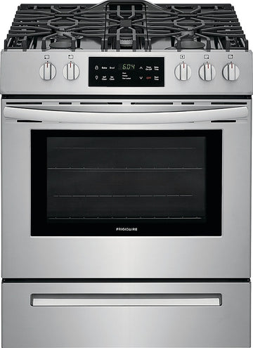 Frigidaire FFGH3054US 5.0 cu.ft. 30" Front Control Free Standing Gas Range - Stainless Steel - Curacao