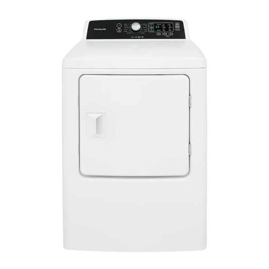 Frigidaire FFRE4120SW 6.7 cu.ft. Front Load Electric Dryer - White - Curacao