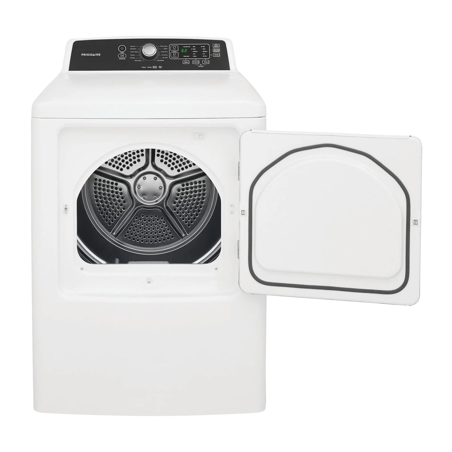 Frigidaire FFRE4120SW 6.7 cu.ft. Front Load Electric Dryer - White - Curacao
