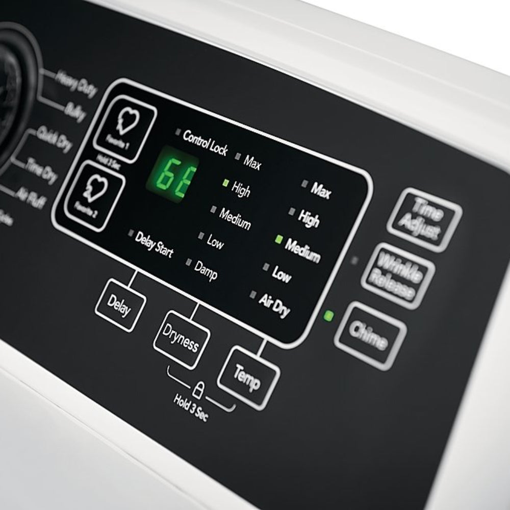 Frigidaire FFRG4120SW 6.7 cu.ft. Freestanding Gas Dryer - White - Curacao