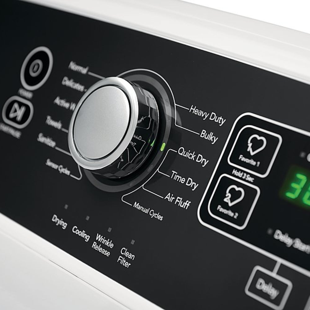 Frigidaire FFRG4120SW 6.7 cu.ft. Freestanding Gas Dryer - White - Curacao