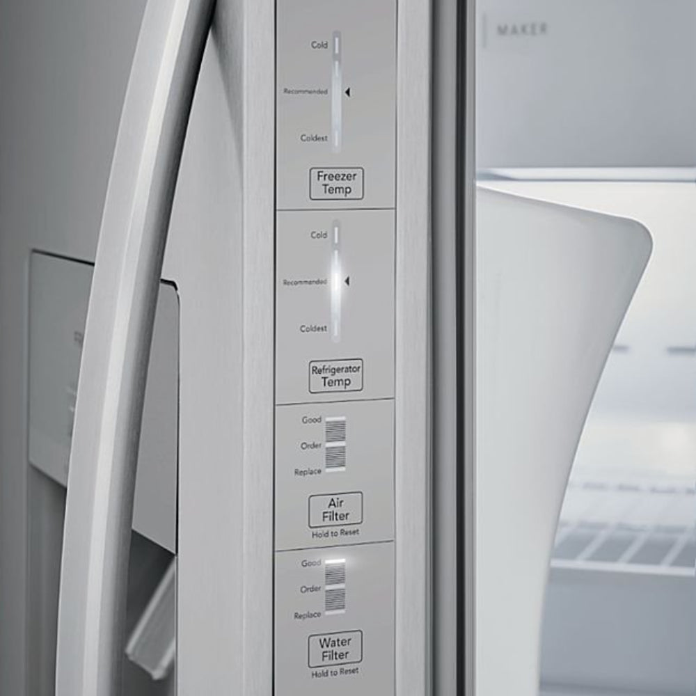 Frigidaire FRSS2623AS 25.6 . Refrigerador de dos puertas con dispensador - Acero inoxidable 