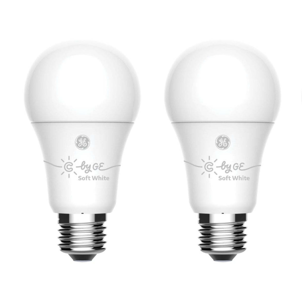 GE C-Life A19 60 Watts Smart LED Light Bulb with WiFi (Set of 2) - Soft White
