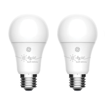 Bombilla LED inteligente GE C-Life A19 de 60 vatios con WiFi (juego de 2) - Blanco suave
