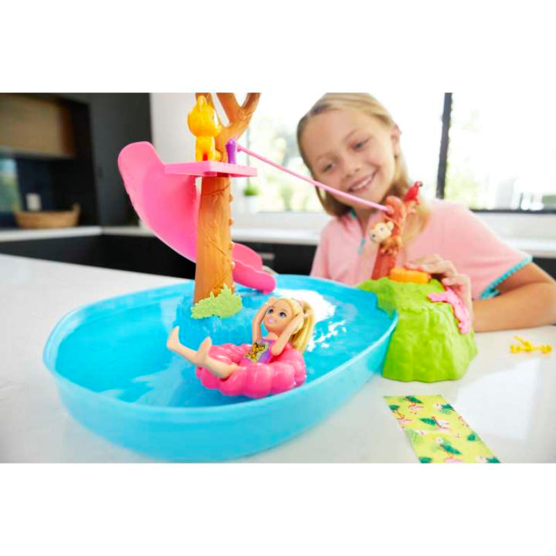 Barbie & Chelsea The Lost Birthday Doll & Splashtastic Pool Surprise Playset - Curacao