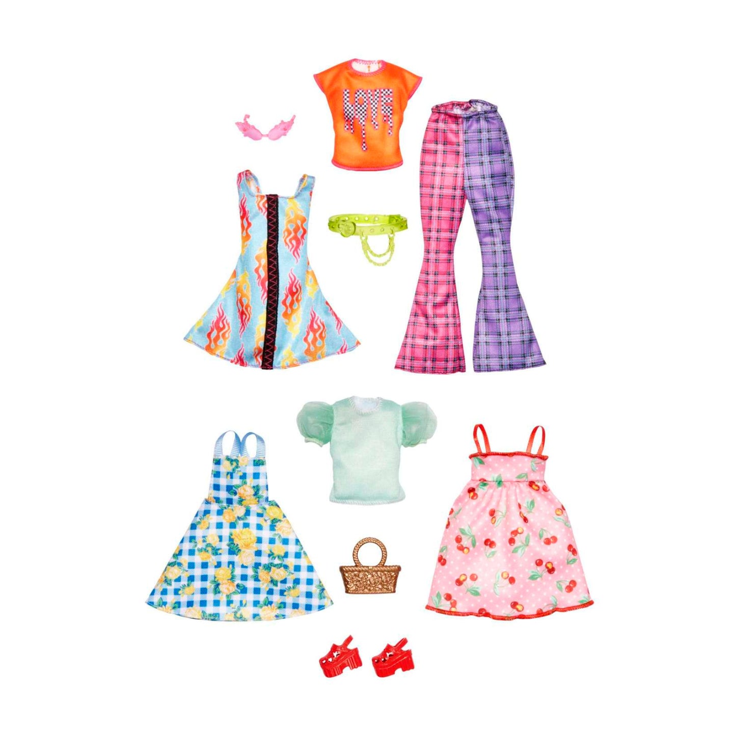 Barbie Clothes Outfits and Accessories (Set of 2) for Barbie Doll - Assorted