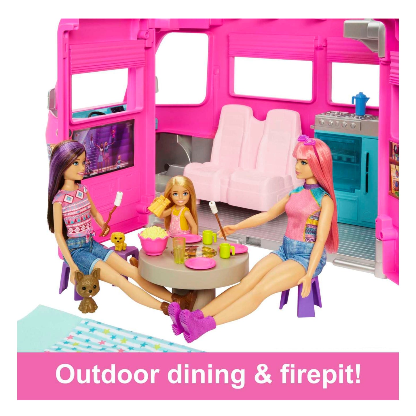 Barbie DreamCamper Vehicle Playset (64-Pieces)