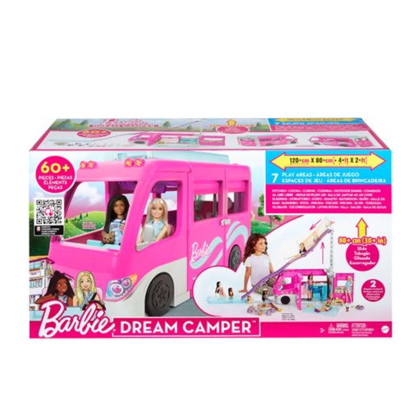 Barbie DreamCamper Vehicle Playset (64-Pieces)