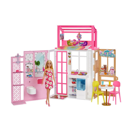 Casa de vacaciones de Barbie y juego de muñecas