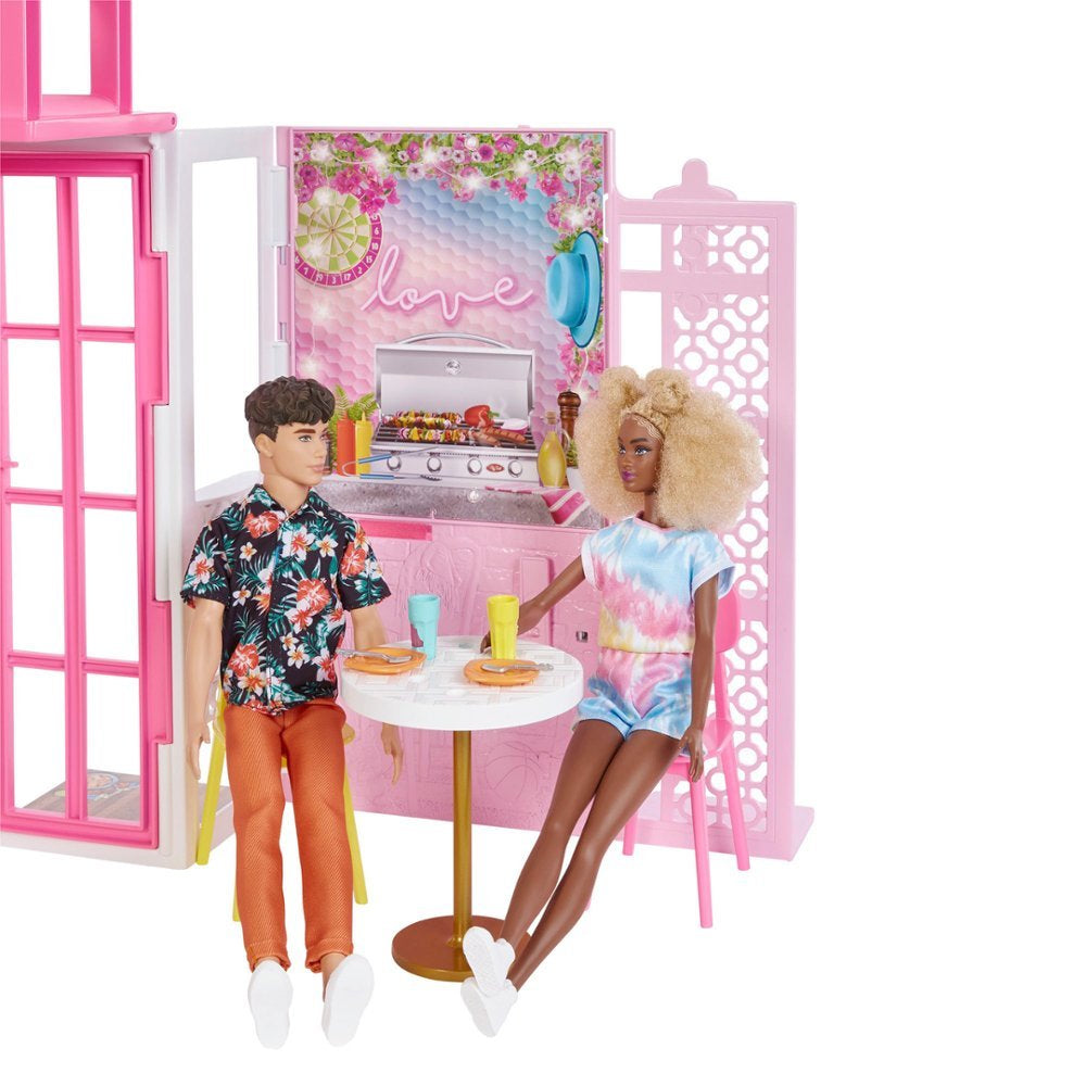 Casa de vacaciones de Barbie y juego de muñecas