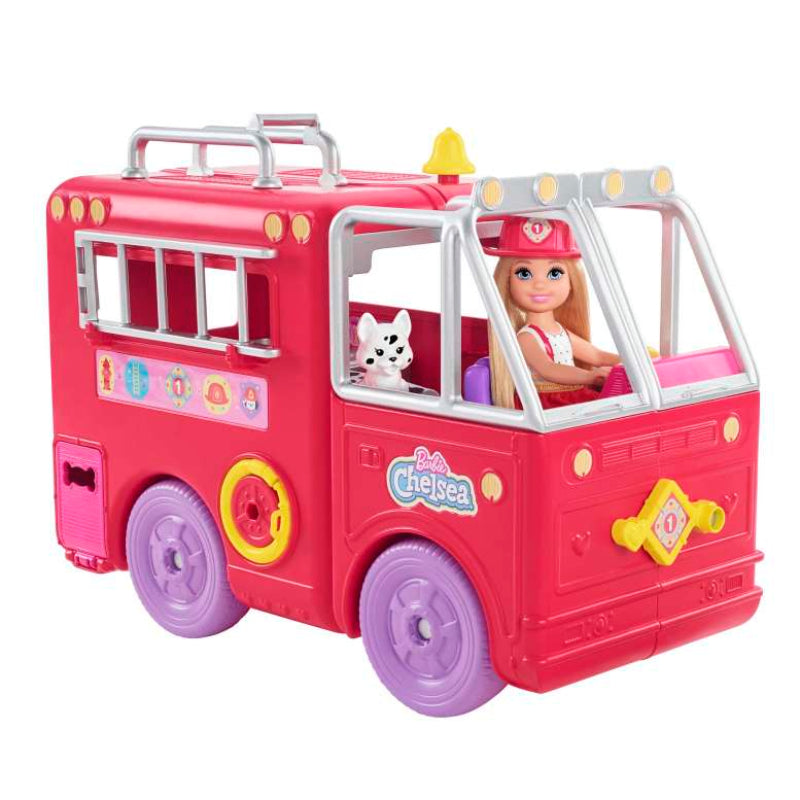 Barbie Chelsea Fire Truck Playset (17-Pieces)
