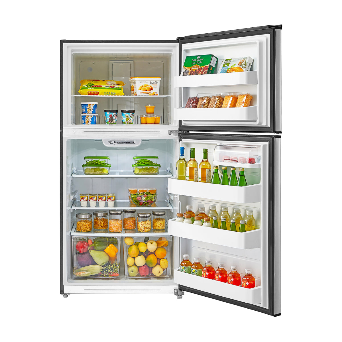 Refrigerador Best Home HD774FWSS de 21 pies cúbicos con congelador superior - Acero inoxidable